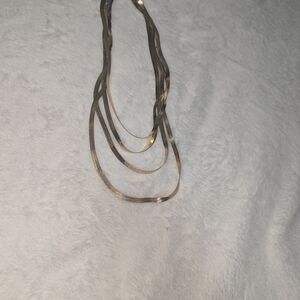 Elegant Gold and Silver Layered Necklace